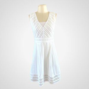 J. Crew White Sleeveless Eyelet Dress